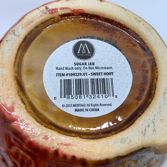 Meritage SWEET HOOT Salt and Pepper Set and Sugar Jars Set!  6 pieces!  OWLS! - Picture 10 of 13